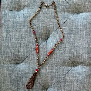 LOFT Pink Orange Necklace